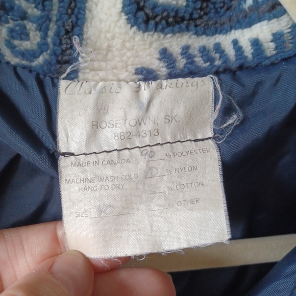 Cabincore Eclectic Grandpa Gorpcore Vintage Fleece ZIP-UP Made In Canada - Picture 5 of 6